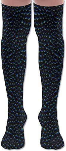 Sparkle Bluetooth Metal Dragon Scales Wanderlust Air Travel Compression Socks For Men &amp; Women. Guaranteed To Prevent Swelling, Pain, Edema.