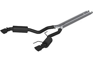 MBRP S7277BLK 3" Cat Back, Dual Split Rear, Street Version Exhaust System with 4.5" Tips (Black Coated)