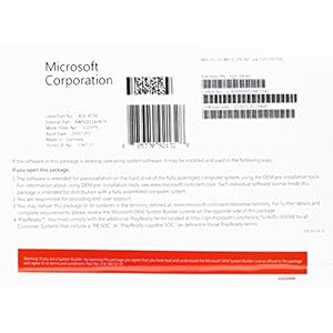 MS Windows 10 Pro 32bit DVD OEM (EN)