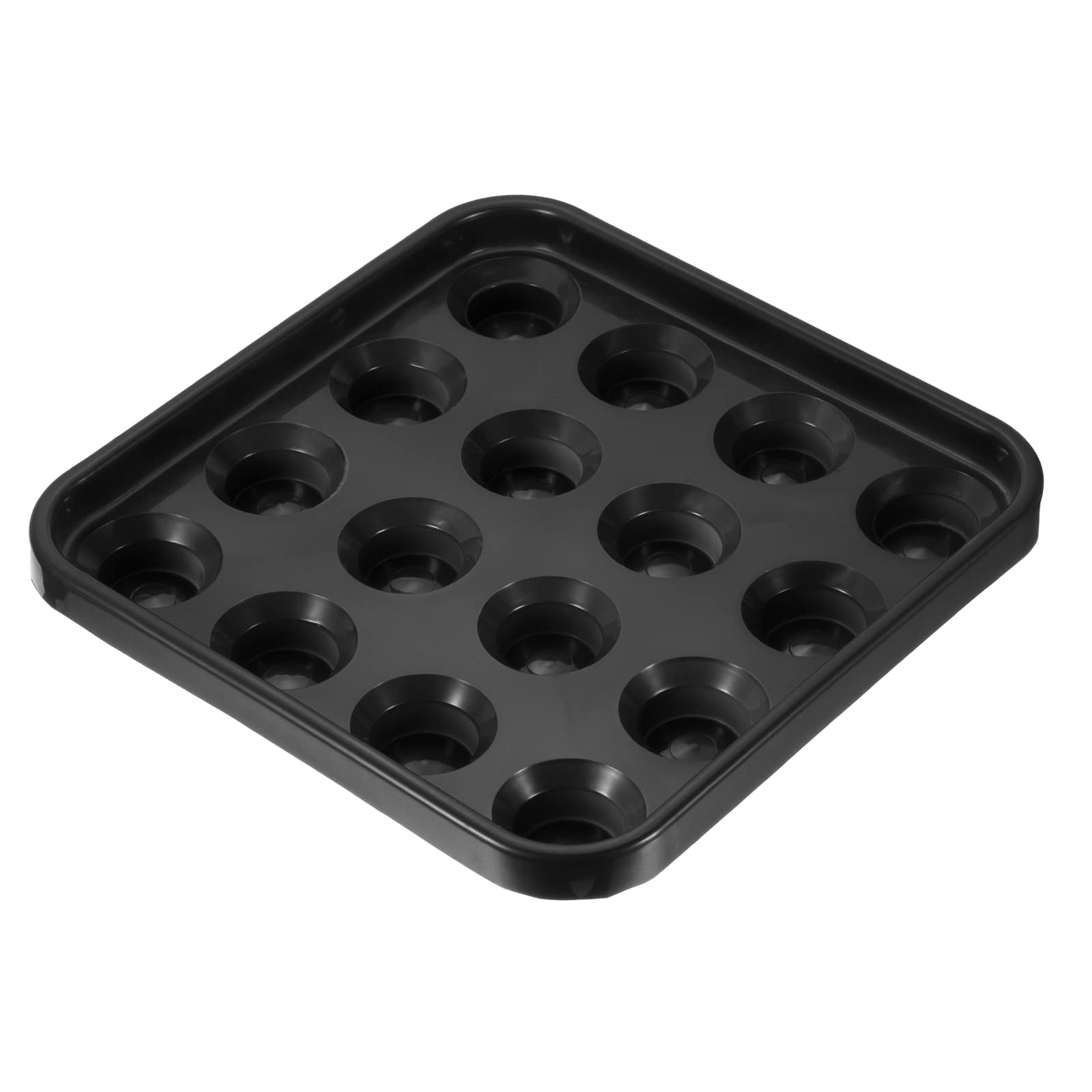PATIKIL Pool Ball Tray, Billiard Ball Holder Snooker Ball Storage Tray Tool Pool Table Accessory for 16 Balls, Black