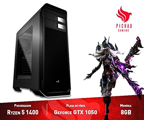Computador Gamer Pichau Amd Ryzen 5 1400 8gb (geforce Gtx 1050 2gb) 1tb