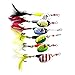 Laimeng,6pc Spoon Metal Fishing Lures Set CrankBait Bass Tackle Hook