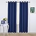 NICETOWN Blackout Curtain Panels 84 - Window Treatment Energy Saving Thermal Insulated Solid Grommet Blackout Drapes for Living Room (Navy Blue, 1 Pair, 52 by 84-Inch)