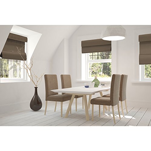 image for Chicology Cordless Magnetic Roman Shades / Window Blind Fabric Curtain