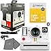 Polaroid OneStep+ White Bluetooth Connected i-Type Camera 9015 Bundle with a Color i-Type Film Pack (8 Instant Photos) and a Lumintrail Cleaning Cloth
