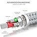Syncwire iPhone Charger Lightning Cable 3.3Ft, [Apple MFi Certified] Nylon-Braided High-Speed Sync&Charging Cord for iPhone 11/XS Max/XS/XR/X, 8 7 6S 6 Plus, SE 5S 5C 5, Ipad, iPod & More - Silver