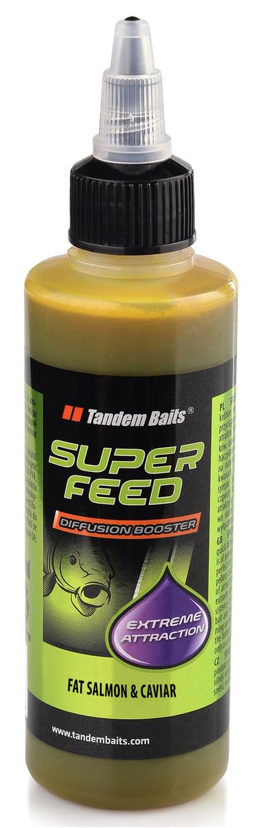Tandem Baits SuperFeed Diffusion Booster Fat Salmon & Caviar | Carp Fishing Booster | Booster Effortless Carp Fishing | Carp Bait | Carp Fishing Accessories for Monster Fish 100ml