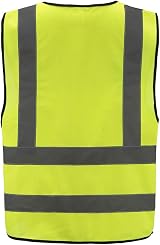 AYKRM Small Hi Vis Waistcoat Reflective Vest High Visibility view 3