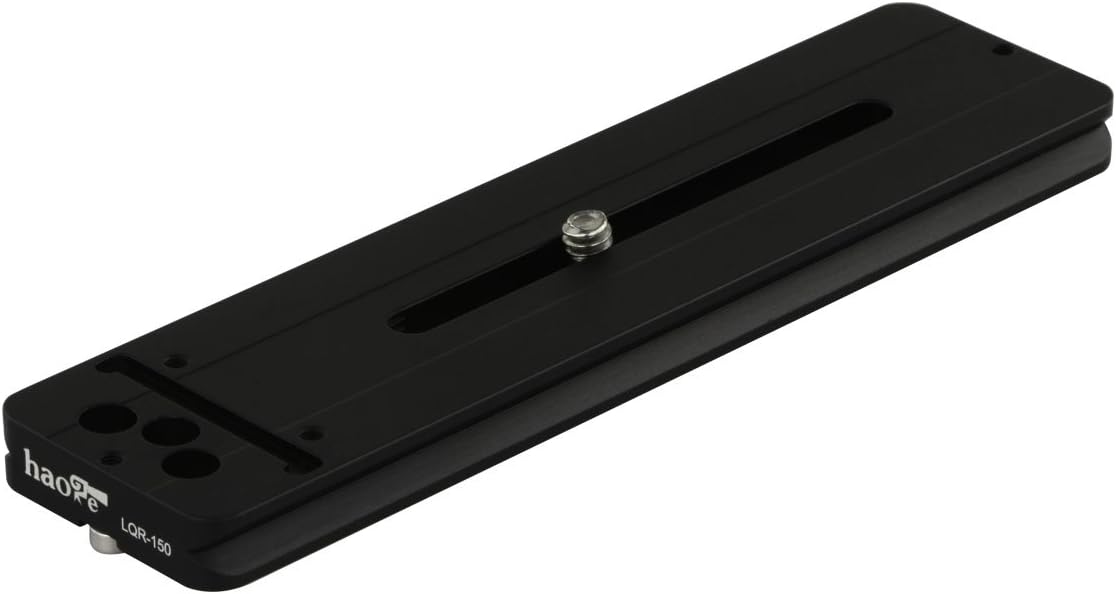 Haoge LQR-150 150mm Universal Lens Foot Quick Release Plate for Nikon Olympus Fujifilm Tokina Tamron Sigma Pentax Sony Tele Telephoto Lens Compatible with Arca Swiss Tripod Ball Head Ballhead - Image 3