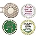 Giggle Golf Bling Putting Ball Marker Pack | Includes One Friends, One Isn't This A Gimme, and One Get in The Hole Bling Ball Marker