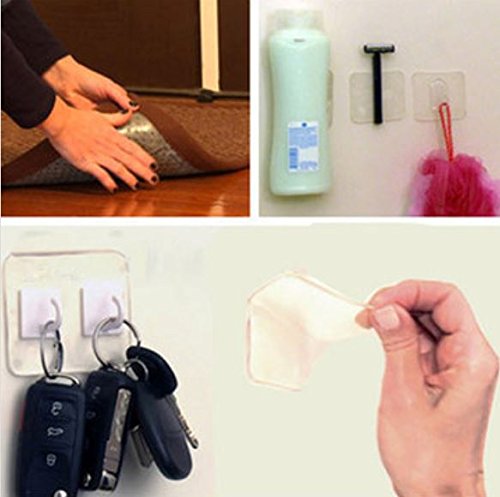 10Pcs Transparent Silicone Gel Pad Anti Slip Multifunction Non-Slip Wall Sticker Free Adhesive by ShopIdea