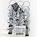Huji Laundry Hanging Hooks Clothes Boots Chrome Pins Clips Hangers (Set of 12, Hanging Clips)
