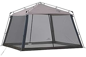 Coleman Screened Canopy Tent with Instant Setup, 11x11ft Portable Screen Shelter with 1-Minute Setup for Bug-Free Lounging, G