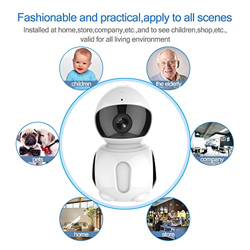 HD IP Camera - Wireless IP Camera with Two-way Audio, Night Vision Camera, 2.4GHz 1080P Camera for Pet Baby Monitor, Home Security Camera Motion Detection Indoor Camera with Micro SD Card Slot - Thumbnail 5