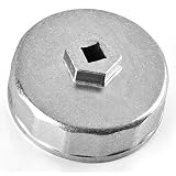 Chiave Estrattore Filtro Olio Auto, 74 Mm Diametro Interno, 8 Scanalature, Con Attacco Quadrato 13 Mm