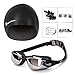 Neptune Swim Set - 5 Piece Goggles To Swim, Swimming Cap, Swimmers Ear Plug, Nose Swimming Clip, Swim Goggle Case + Spare Quick Fit Buckle