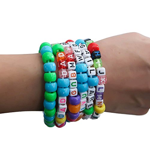4 TOAOB+1200pcs+Alphabet+Bracelet+Necklace