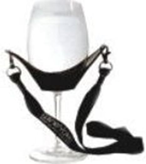 Burgundy Only During Holidays Wineyoke Party Time Hand Free Wine Glass Holder Necklace Set Of 2 Pink Black Amazon De Kuche Haushalt