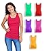 Emprella Womens Tank Tops, Basic Cotton Ribbed Racerback Tanktop (5 Pack) (X-Large, Assortment 1)