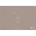 ANSIO A1 Double Sided Self Healing 5 Layers Cutting Mat Imperial/Metric 34 Inch x 22.5 Inch/89 cm x 59 cm - Grey/Brown