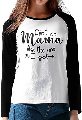 Women's Ain't No Mama Like The One I Got Comfy Long Sleeve T-Shirt Basic Tee