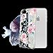 iPhone 6 case,iPhone 6s Case with Flowers, LUOLNH Slim Clear Chrome Gold Floral Pattern Soft Flexible TPU Back Cover Case for Apple iPhone 6/6s [4.7 inch] -G
