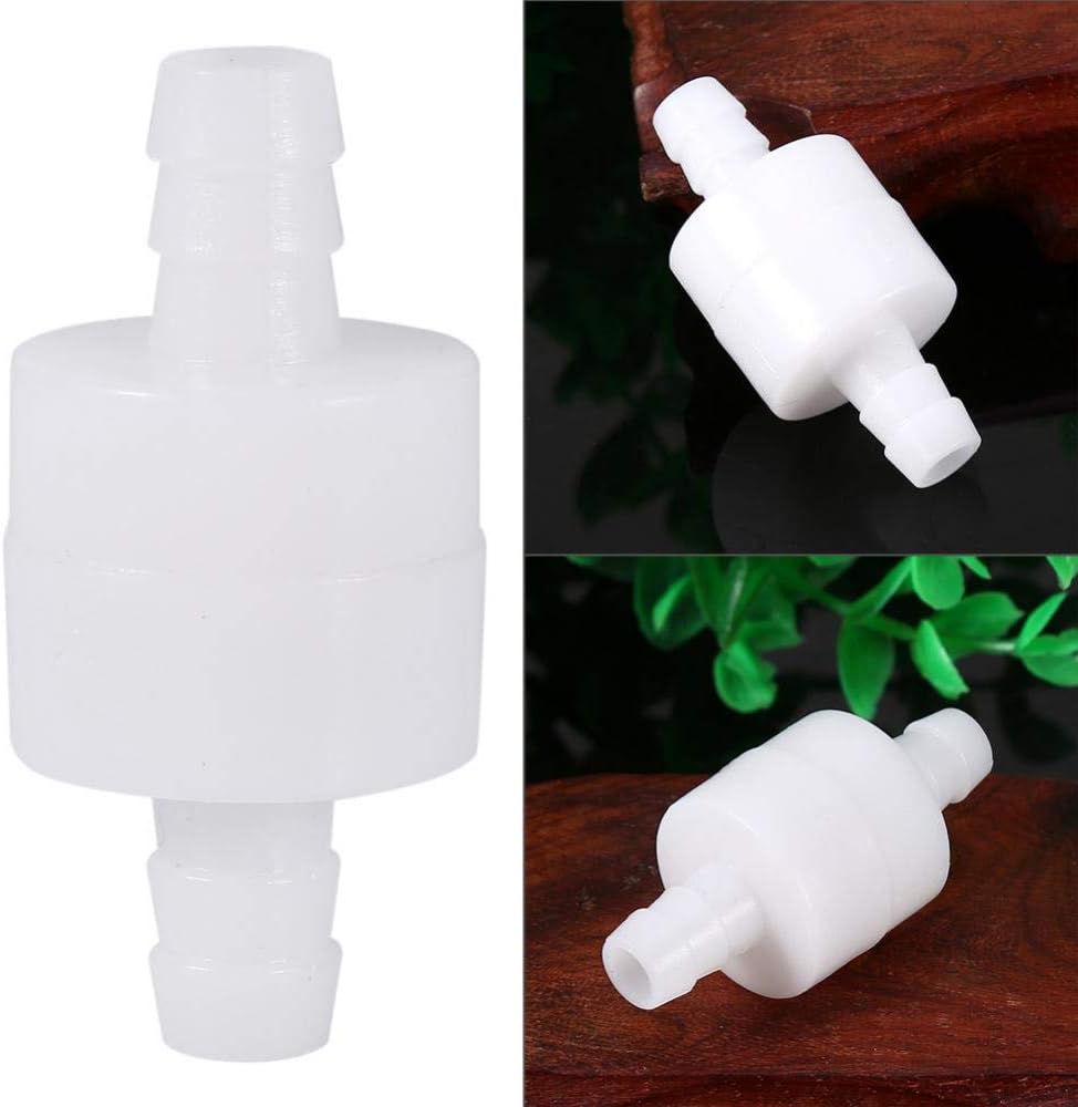 Hilitand 8mm Check Valve, Plastic Inline Check Valve, One Way Non Return Check Valve for Water Fuel Gas Liquid Air - Image 3