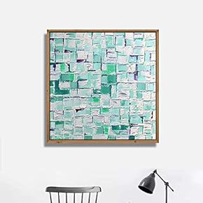 Framed Canvas Wall Art for Living Room, Bedroom Brush Strokes VI Canvas Prints for Home Decoration Ready to Hang - 16x16 inches