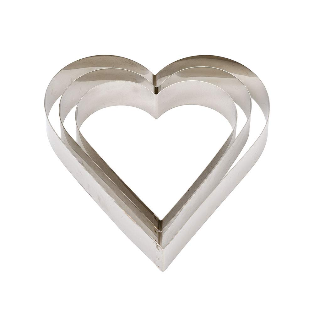DECORA 0060463 Stainl. Steel Shape Heart 18 X H 4,5 Cm