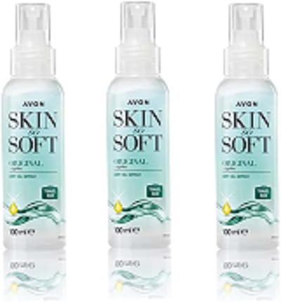 Avon Skin So Soft Original Dry Oil Spray 3 x 100ml Travel Size Pack