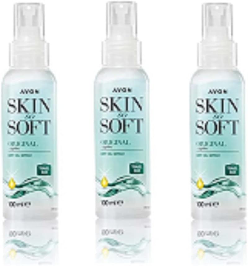 Avon Skin So Soft Original Dry Oil Spray 3 x 100ml Travel Size Pack