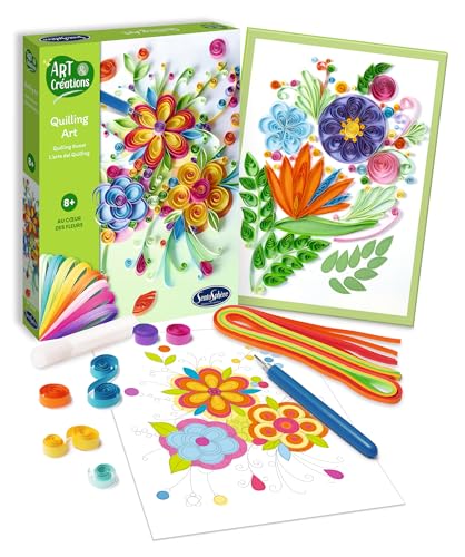 Sentosphere 3920530 Quilling Flowers Creative Kit for Children and Adults DIY Flowers