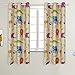 BGment Kids Blackout Curtains - Grommet Thermal Insulated Room Darkening Printed Animal Zoo Patterns Nursery and Kids Bedroom Curtains, Set of 2 Curtain Panels (42 x 63 Inch, Beige Zoo)