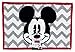 Disney Mickey Mouse Chevron Tufted Bath Rug