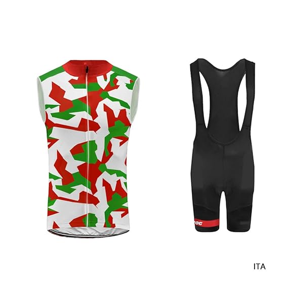 Uglyfrog Rennrad Herren Radtrikot Set Fahrrad Ärmellos Jersey Set Schnelltrocknend Atmungsaktives Shirt + 3D Cushion Shorts G