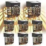 LOFTEK Solar Deck Lights, 8 Pack Solar Fence