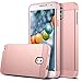 Note 3 Case, Galaxy Note 3 Case - ULAK Hybrid Slim Hard Back Case Cover Rubber Bumper 2in1 Daul Layer w/ Card Storage for Samsung Galaxy Note 3 III N9000- Rose Gold