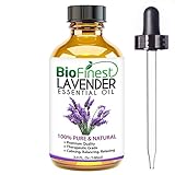 BioFinest Lavender Oil - 100% Pure Lavender Essential Oil - Therapeutic Grade - Bulgaria Premium Quality - Best For Aromatherapy & Massage, Anxiety & Stress Relief - FREE Glass Dropper - 100ml