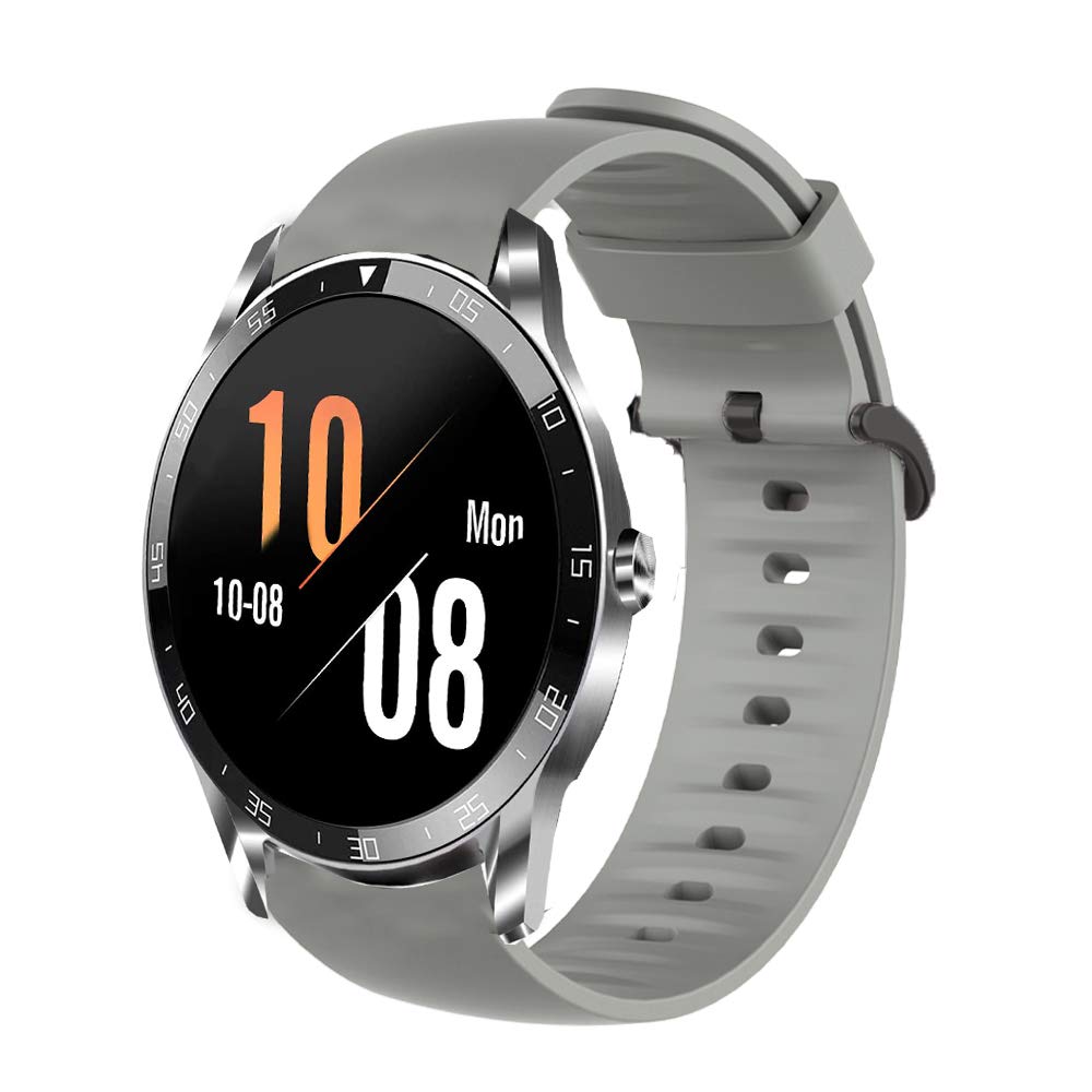 Giaogor Compatible for Blackview X1 Band, Silicone Replacement Soft Band Wristbands Straps with Stainless Steel Buckle for Compatible for Blackview X1 Smartwatch (Gray)