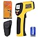 Dual Laser Infrared Thermometer, Zenic Professional Non-Contact Digital Temperature Measuring Gun with Adjustable Emissivity for Cooking/Brewing/Automobile & Industries, -50-650℃, D:S=12:1