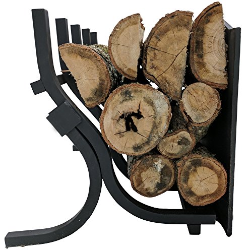 Titan High-Efficiency Log Grate with Reflective Fireback 26" Wide, 15.5" Tall