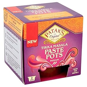 Patak’s Tikka Masala Pasta Potten Medium 2x70g (Pack van 6)