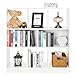 VASAGLE Wooden Bookcase Open Cubes Shelves, Free Standing Bookshelf Storage Unit Display Cabinet, 33.9 x 11 x 37.2 Inches, White ULBC52WTV1