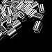 ThreeBulls 100 Pcs 3/64-inch Wire Rope Aluminum Sleeves Clip Fittings Cable Crimps,Aperture 1.2mm