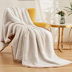 EMME Fuzzy Fleece Warm Throw Blanket 50"x60" Ultra