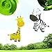 Jungle Animals Party Swirl Decorations - 30 Pack Hanging Swirl for Animals Party Supplies animal theme birthday party decorations, Multicolor