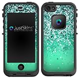 Teal Sparkle Ombre Skin Decal for Lifeproof iPhone 5 Case Design (Case not included)