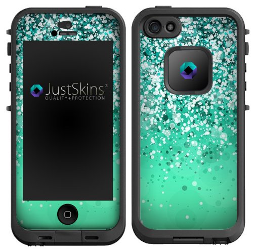 Teal Sparkle Ombre Skin Decal for Lifeproof iPhone 5 Case Design (Case not included)