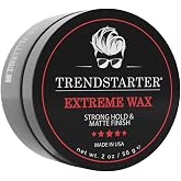 TRENDSTARTER - EXTREME Premium Water Based Pomade - Travel Size - Strong Hold - Matte Finish - Flake-Free Styling for All Hair Types
