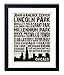 Chicago Landmarks Skyline and Typography, Vintage Dictionary Art Print, Antique Wall Art Home Decor, Modern Boho Poster, Farmhouse Decoration Living Room Bedroom Office 8x10 Inches, Ready To Frame